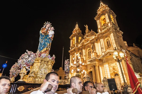 Procesión de Santa Marija Assunta en Gudja, Malta . —  Fotos de Stock