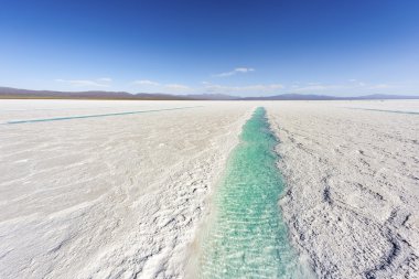 salinas grandes jujuy, Arjantin üzerinde su havuzu.