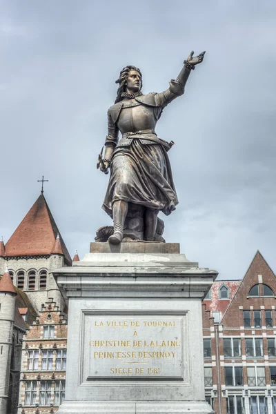 Marie-christine de lalaing in tournai, belgien. — Stockfoto