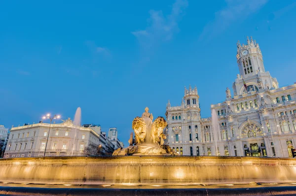 Фонтан Cibeles в Мадриде, Испания — стоковое фото