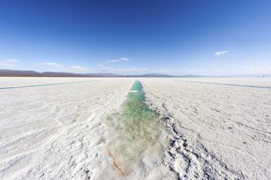 salinas grandes jujuy, Arjantin üzerinde su havuzu.