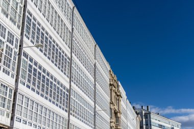 Ahşap doğramalar coruna, Galiçya, İspanya.