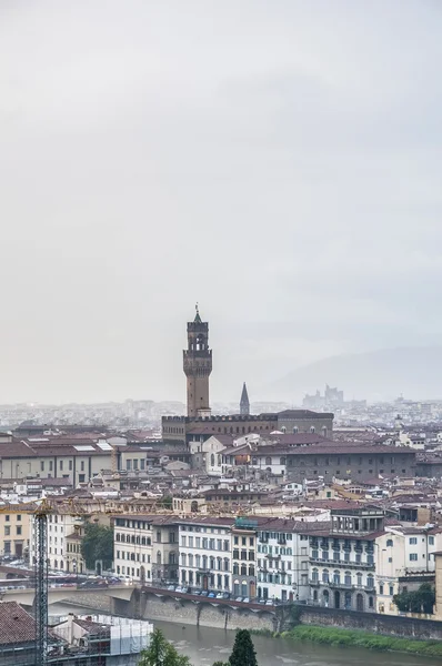 Het Palazzo Vecchio, het stadhuis van Florence, Italië. — Stockfoto