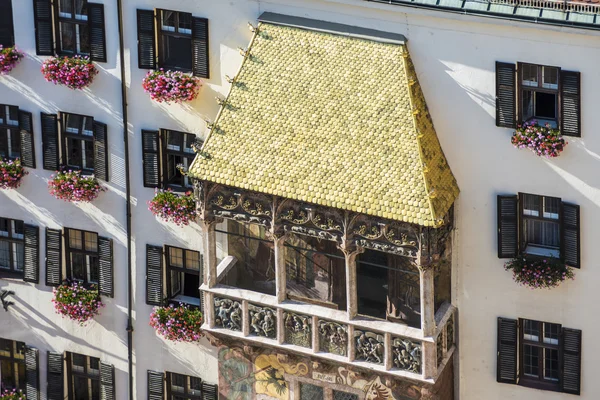 O telhado dourado em Innsbruck, Áustria . — Fotografia de Stock