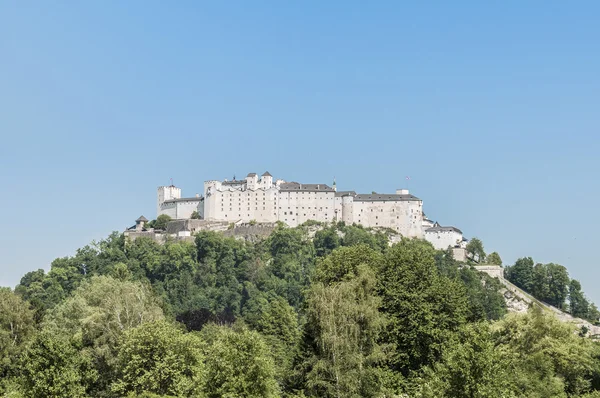 Κάστρο Hohensalzburg (festung hohensalzburg) στο Σάλτσμπουργκ, Αυστρία — Φωτογραφία Αρχείου