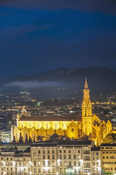 Basilikan i heliga korsets i Florens, Italien — Stockfoto