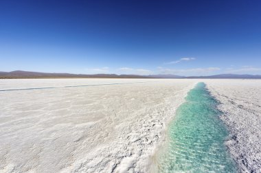 salinas grandes jujuy, Arjantin üzerinde su havuzu.