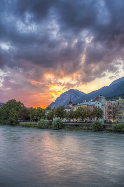 Mariahilf Street in Innsbruck, Oostenrijk. — Stockfoto