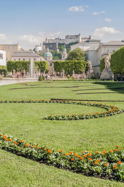 Mirabell Garden (Mirabellgarten) em Salzburgo, Áustria — Fotografia de Stock