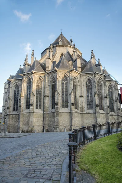 Heilige waltrude kirche in mons, belgien. — Stockfoto