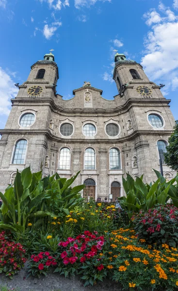 Cathedral of St. James in Innsbruck, Austria. — Stock Photo, Image