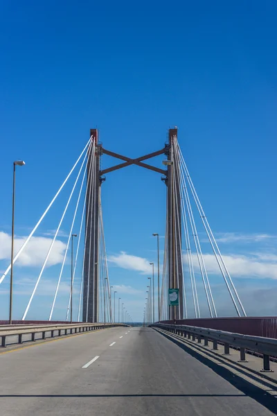 Zarate Brazo Largo Bridge, Entre Rios, Argentina — Stockfoto