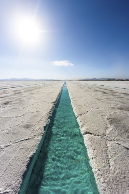 salinas grandes jujuy, Arjantin üzerinde su havuzu.