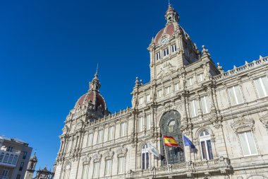coruna belediye binası içinde bir coruna, İspanya.