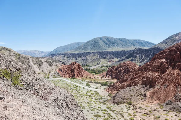 Los colorados in purmamarca, jujuy, Argentinië. — Stockfoto