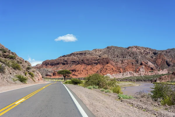 Quebrada de las Conchas, Salta, det nordlige Argentina - Stock-foto