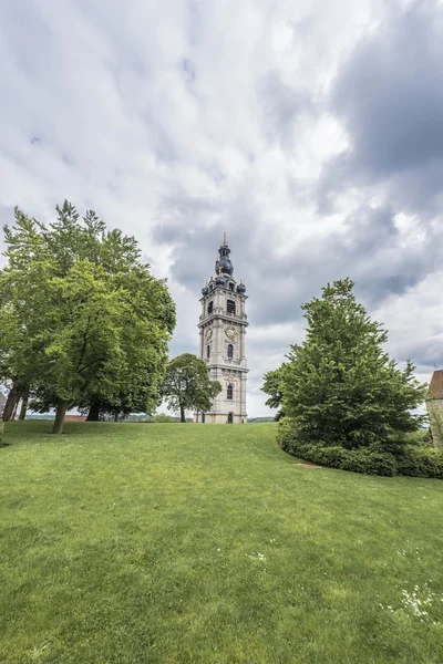 Zvonice Mons v Belgii. — Stock fotografie