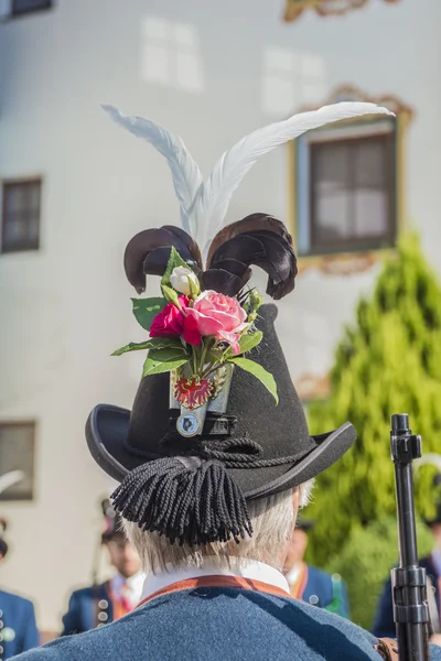 Maria Hemelvaart processie oberperfuss, Oostenrijk. — Stockfoto