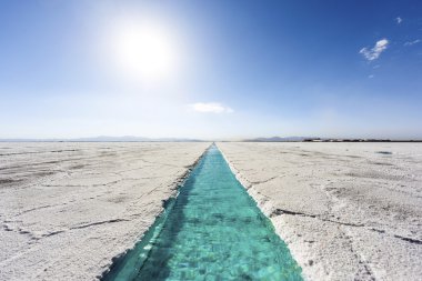 salinas grandes jujuy, Arjantin üzerinde su havuzu.