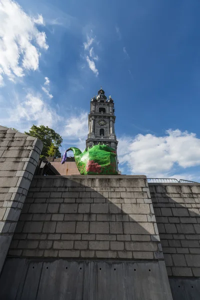 El campanario de Mons, Bélgica — Foto de Stock