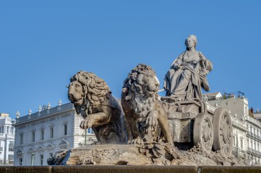 The fountain of Cibeles in Madrid, Spain. clipart