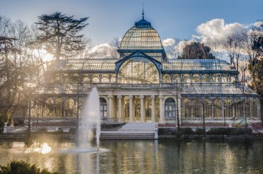 Crystal Palace Retiro Park Madrid, İspanya.