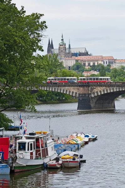 Legion Köprüsü Prag zirvesinde — Stok fotoğraf