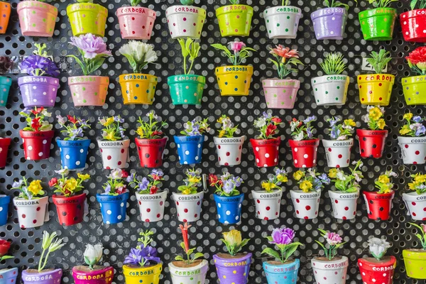 Andalusian flower pots in Cordoba, Spain — Stock Photo, Image