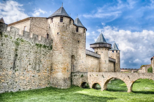 Chateau Comtal en Carcassonne, Francia —  Fotos de Stock