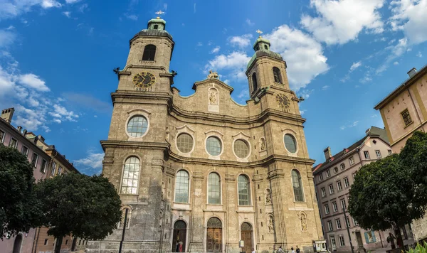 在奥地利因斯布鲁克的圣詹姆斯大教堂. — 图库照片