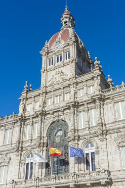 coruna belediye binası içinde bir coruna, İspanya.