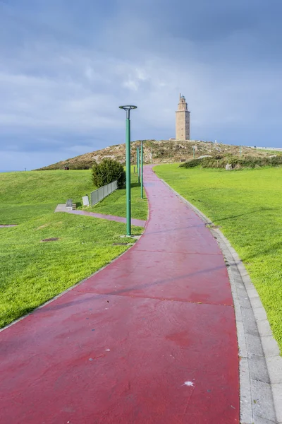 Herkulesturm in einer Koruna, Galicien, Spanien. — Stockfoto