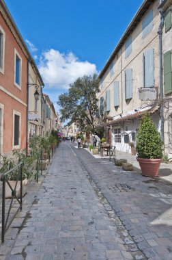 Rue de la Republique adlı Aigues Mortes, Fransa