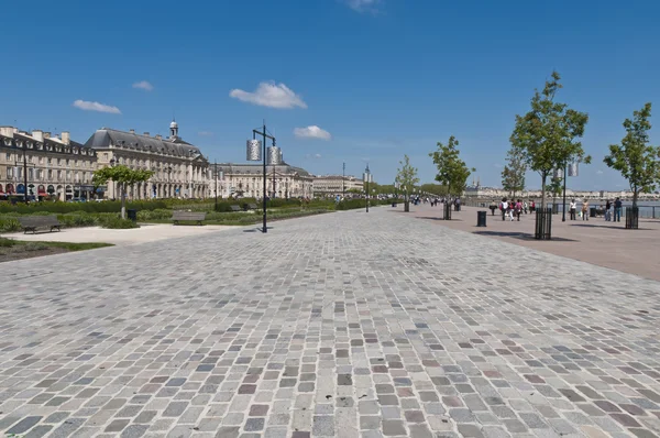 Quai de la Douane w Bordeaux, Francja — Zdjęcie stockowe