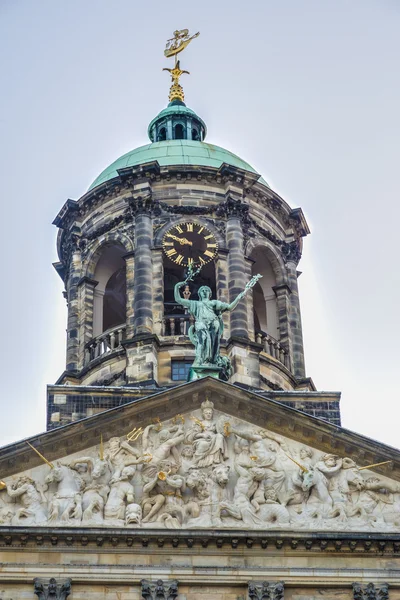 Královský palác v Amsterdamu, Nizozemsko — Stock fotografie