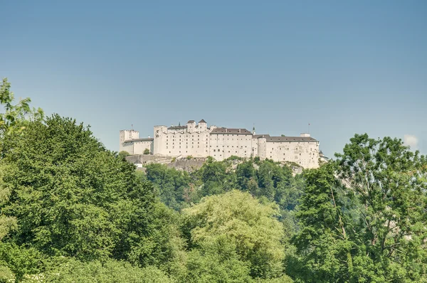 Castillo de Hohensalzburg (Festung Hohensalzburg) en Salzburgo, Austri —  Fotos de Stock