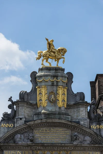 Guildhalls på Grand Place i Bryssel i Belgien. — Stockfoto