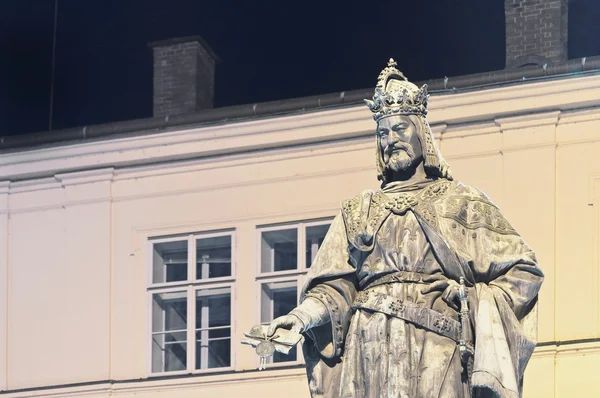 Charles Iv socha v Praze — Stock fotografie