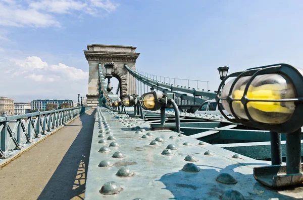 Hängbron i budapest, Ungern — Stockfoto