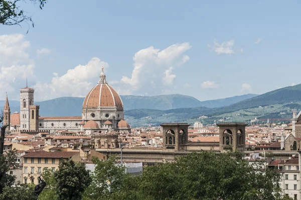 De basilica di santa maria del fiore in florence, Italië — Stockfoto