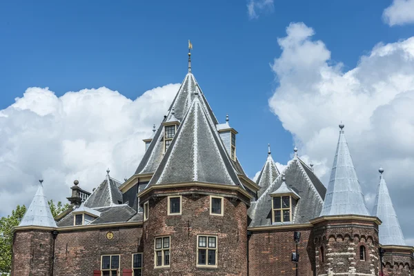 Neuer markt in amsterdam, niederland — Stockfoto