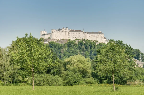 Castello di Hohensalzburg (Festung Hohensalzburg) a Salisburgo, Austri — Foto Stock