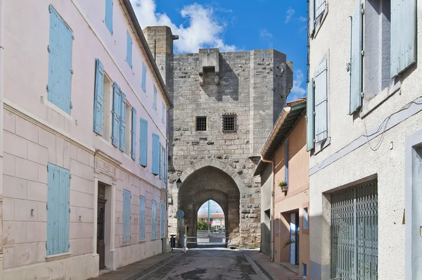 La porte des Remblais på Aigues Mortes, Frankrike — Stockfoto