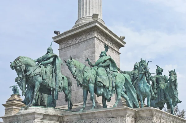 Plaza de los héroes en Budapest, Hungría —  Fotos de Stock