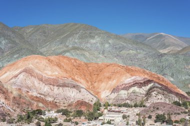 Hill of Seven Colors in Jujuy, Argentina. clipart