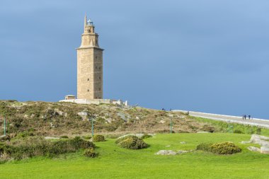 Kule Herkül coruna, Galiçya, İspanya.