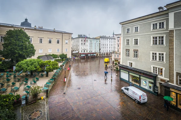 Pazar Meydanı Salzburg, Avusturya — Stok fotoğraf