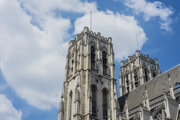 Szent Mihály- és Szent gudula-Brüsszel, belgium. — Stock Fotó