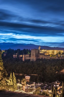het alhambra in granada, Andalusië, Spanje.