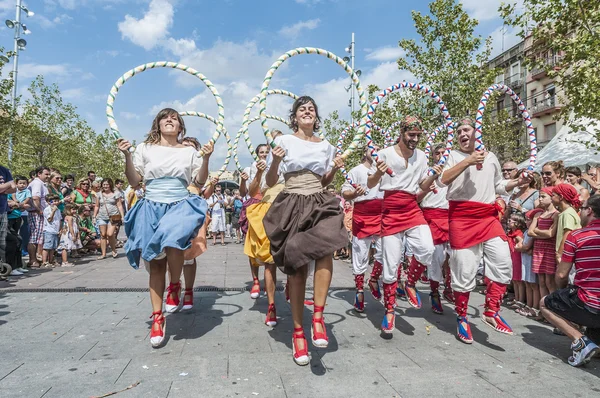 Actuación de Cercavila en Vilafranca del Penedes Festa Major — Foto de Stock